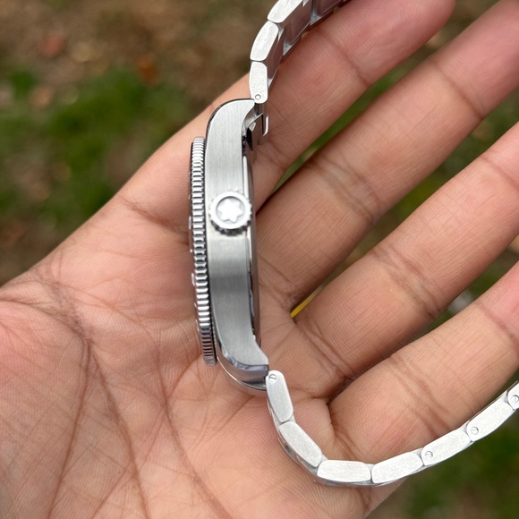 Montblanc 1858 GMT automatic Black Stainless Steel Watch Mens 2025 dated watch - Picture 17 of 17